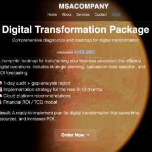 Digital Transformation Package