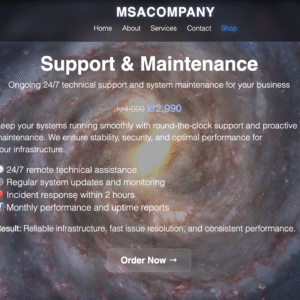 Support & Maintenance